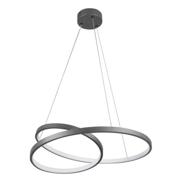 LED luster na sajli ZEFIRA LED/40W/230V 4000K pr. 50 cm antracit