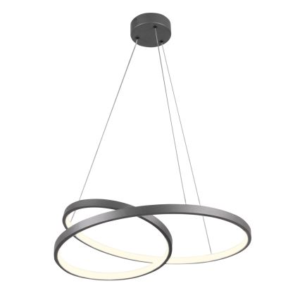 LED luster na sajli ZEFIRA LED/40W/230V 4000K pr. 50 cm antracit