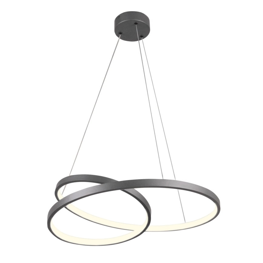 LED luster na sajli ZEFIRA LED/40W/230V 4000K pr. 50 cm antracit