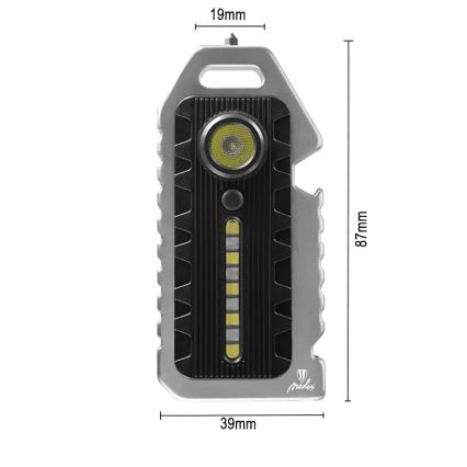 LED Multifunkcionalna prigušivi punjiva baterijska lampa LED/1W/5V IP44 400 mAh 50 lm