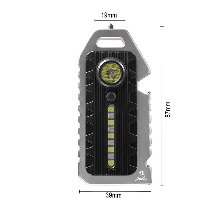 LED Multifunkcionalna prigušivi punjiva baterijska lampa LED/1W/5V IP44 400 mAh 50 lm
