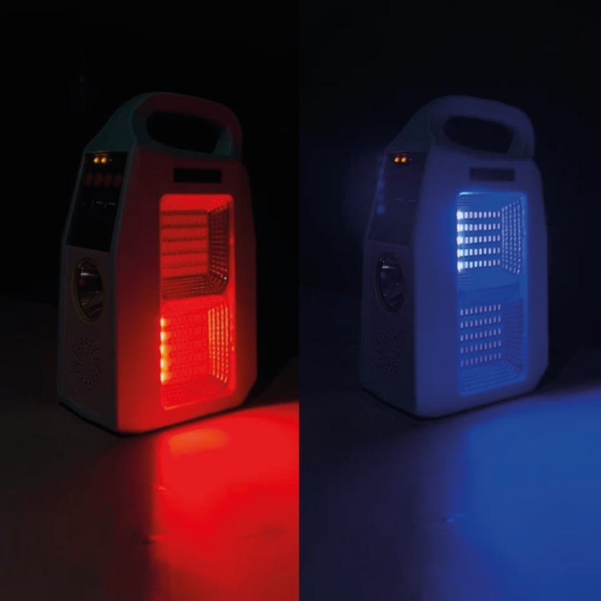 LED Multifunkcionalna solarna lampa sa zvučnikom i powerbankom LED/5W/7200 mAh IP65