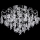 LED Nadgradni luster 4xE27/60W/230V + 4xLED/3W pr. 40 cm sjajni krom