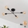 LED Nadgradni luster CAMBRIDGE 4xE27/8W/230V crno