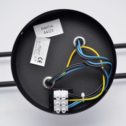 LED Nadgradni luster CAMBRIDGE 4xE27/8W/230V crno