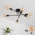 LED Nadgradni luster CAMBRIDGE 6xE27/8W/230V crno
