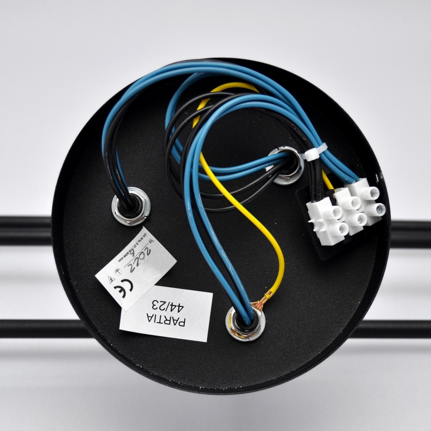 LED Nadgradni luster CAMBRIDGE 6xE27/8W/230V crno