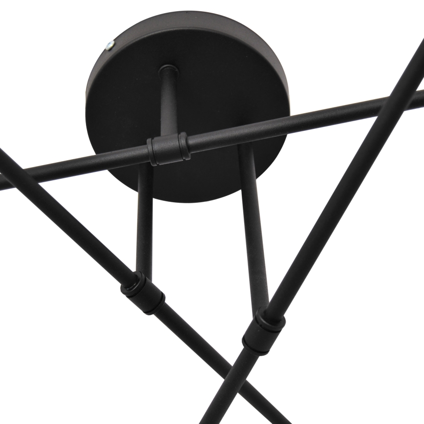 LED Nadgradni luster CAMBRIDGE 6xE27/8W/230V crno