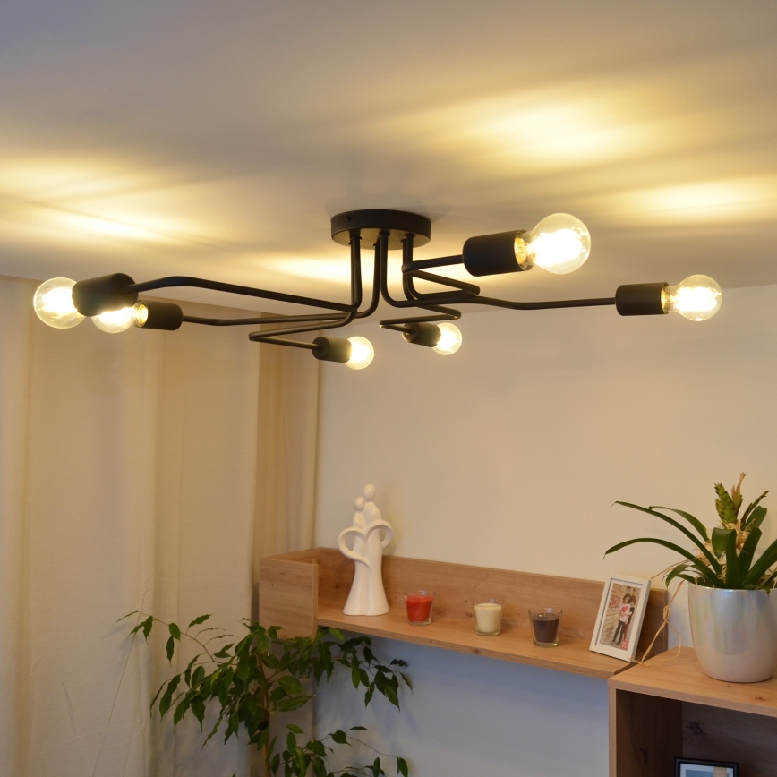 LED Nadgradni luster TUBE 6xE27/15W/230V