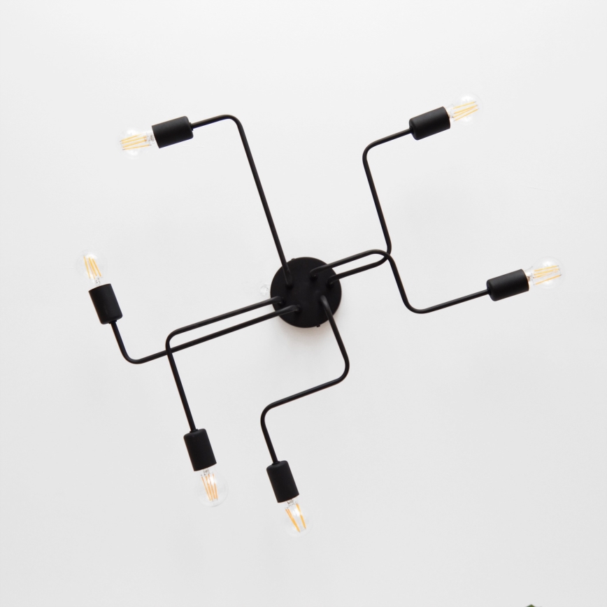 LED Nadgradni luster TUBE 6xE27/15W/230V