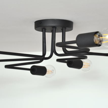 LED Nadgradni luster TUBE 6xE27/15W/230V