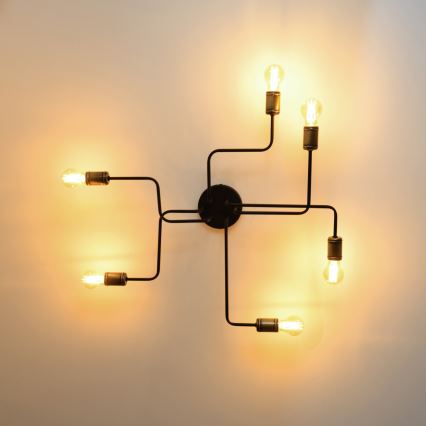 LED Nadgradni luster TUBE 6xE27/15W/230V