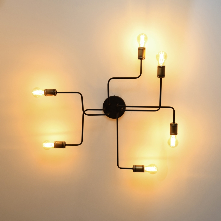 LED Nadgradni luster TUBE 6xE27/15W/230V