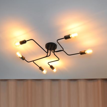 LED Nadgradni luster TUBE 6xE27/15W/230V
