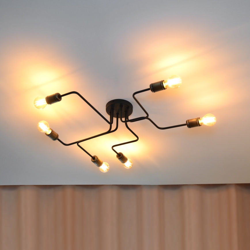 LED Nadgradni luster TUBE 6xE27/15W/230V