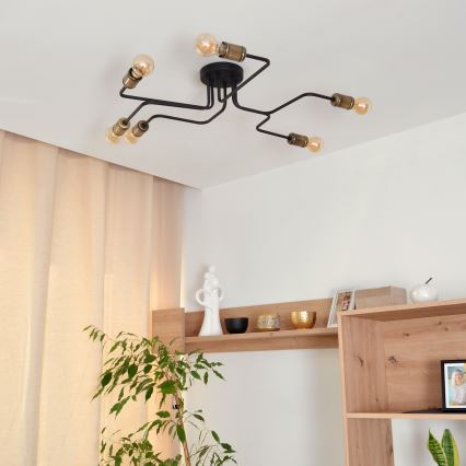 LED Nadgradni luster TUBE 6xE27/15W/230V