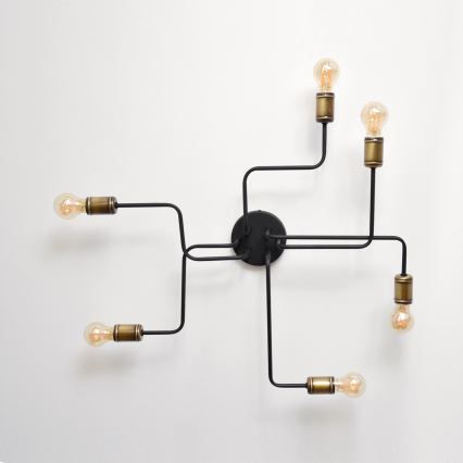LED Nadgradni luster TUBE 6xE27/15W/230V