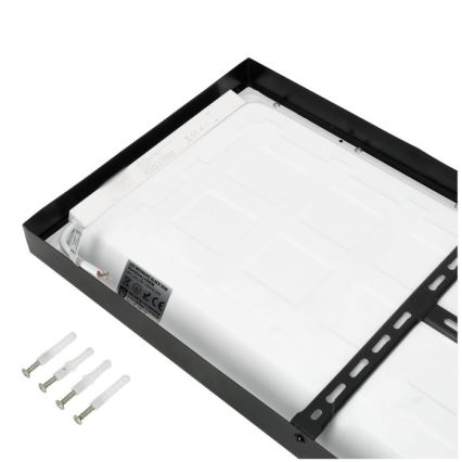 LED Nadgradni panel BRISBANE LED/36W/230V 4000K 29,5x119 cm crno