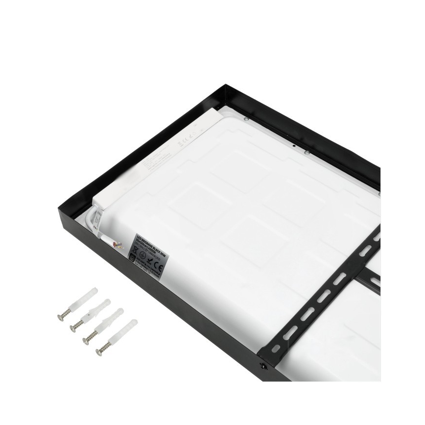 LED Nadgradni panel BRISBANE LED/36W/230V 4000K 29,5x119 cm crno
