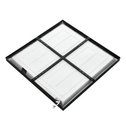 LED Nadgradni panel BRISBANE LED/36W/230V 4000K 59,5x59,5 cm crno