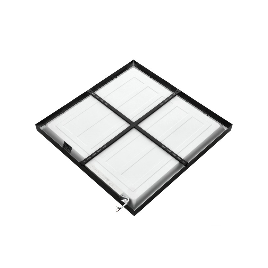 LED Nadgradni panel BRISBANE LED/36W/230V 4000K 59,5x59,5 cm crno
