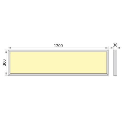 LED Nadgradni panel OREGA N LINX 120 LED/50W/230V 4000K IP40