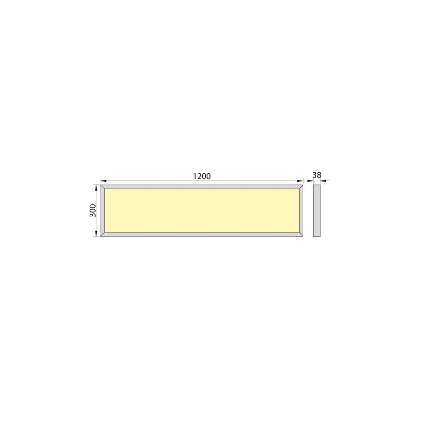LED Nadgradni panel OREGA N LINX 120 LED/50W/230V 4000K IP40