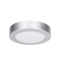 LED nadgradni/ugradni panel 2u1 LED/12W/230V 3000/4000/6000K prečnik 17 cm IP54 srebrni
