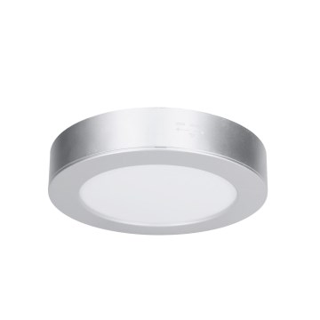 LED nadgradni/ugradni panel 2u1 LED/12W/230V 3000/4000/6000K prečnik 17 cm IP54 srebrni