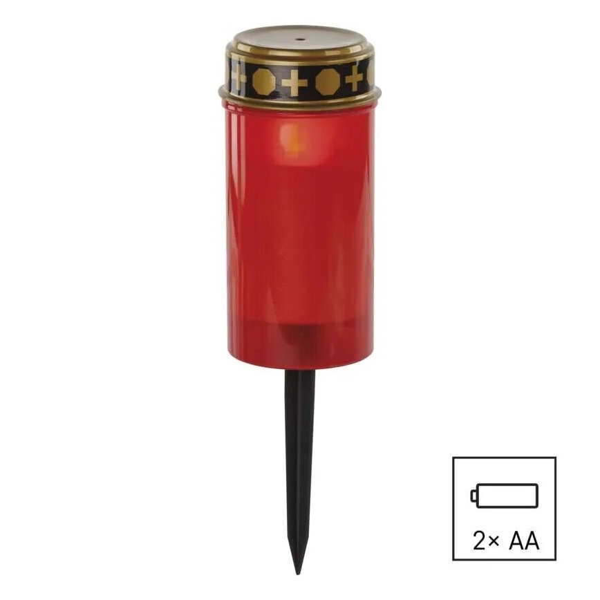 LED Nadgrobna sveća LED/2xAA IP44