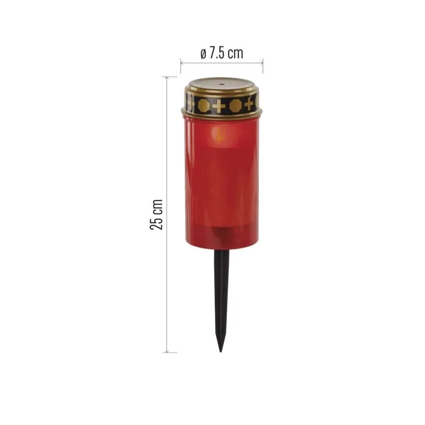 LED Nadgrobna sveća LED/2xAA IP44