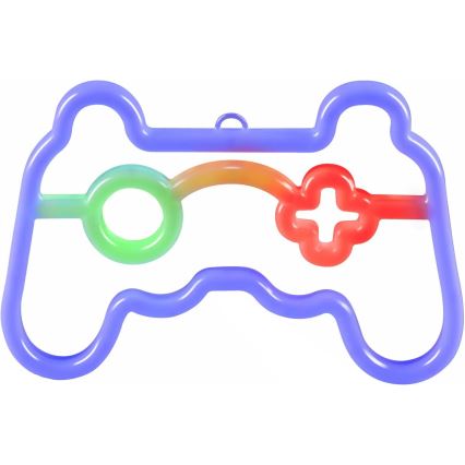 LED Neonska zidna dekoracija GAME LED/3W/3xAA USB plava
