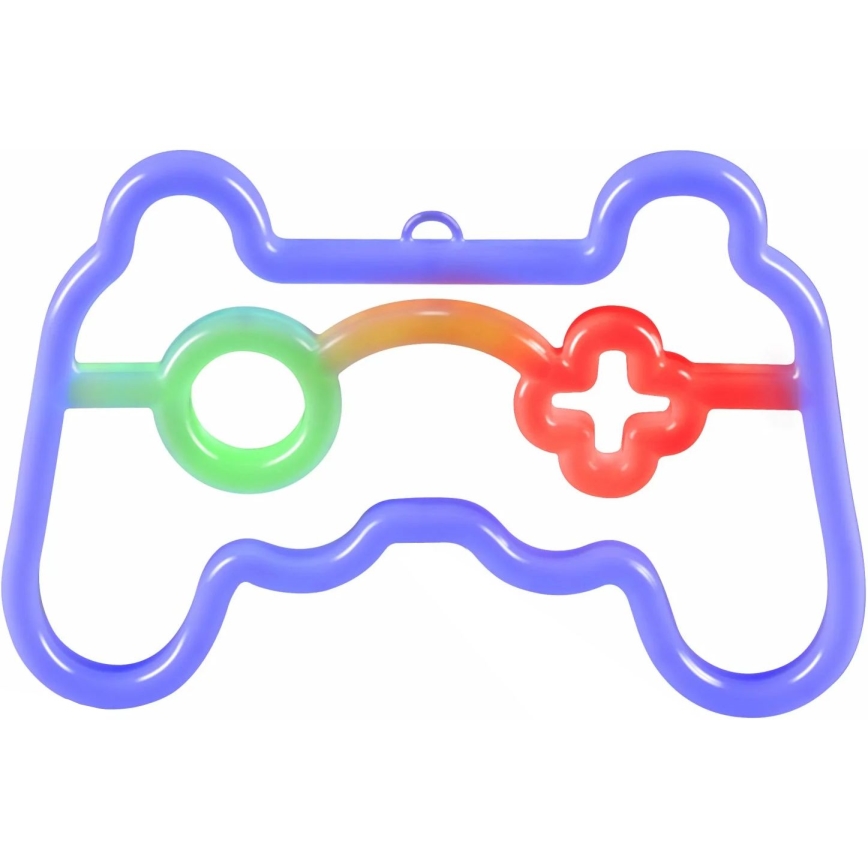 LED Neonska zidna dekoracija GAME LED/3W/3xAA USB plava