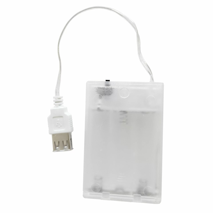 LED Neonska zidna dekoracija PLANET LED/3W/3xAA USB plava/žuta