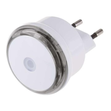LED Noćno osvetljenje za utičnicu sa fotosenzorom 3xLED/0,5W/230V