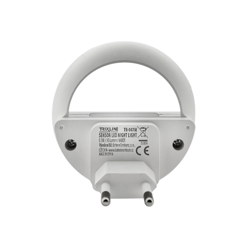 LED Noćno svetlo sa senzorom za dan/noć LED/0,5W/230V bela