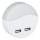 LED Noćno svetlo za utičnicu sa senzorom za dan/noć 2xUSB LED/0,45W/230V 3000K
