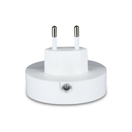 LED Noćno svetlo za utičnicu sa senzorom za dan/noć 2xUSB LED/0,45W/230V 3000K