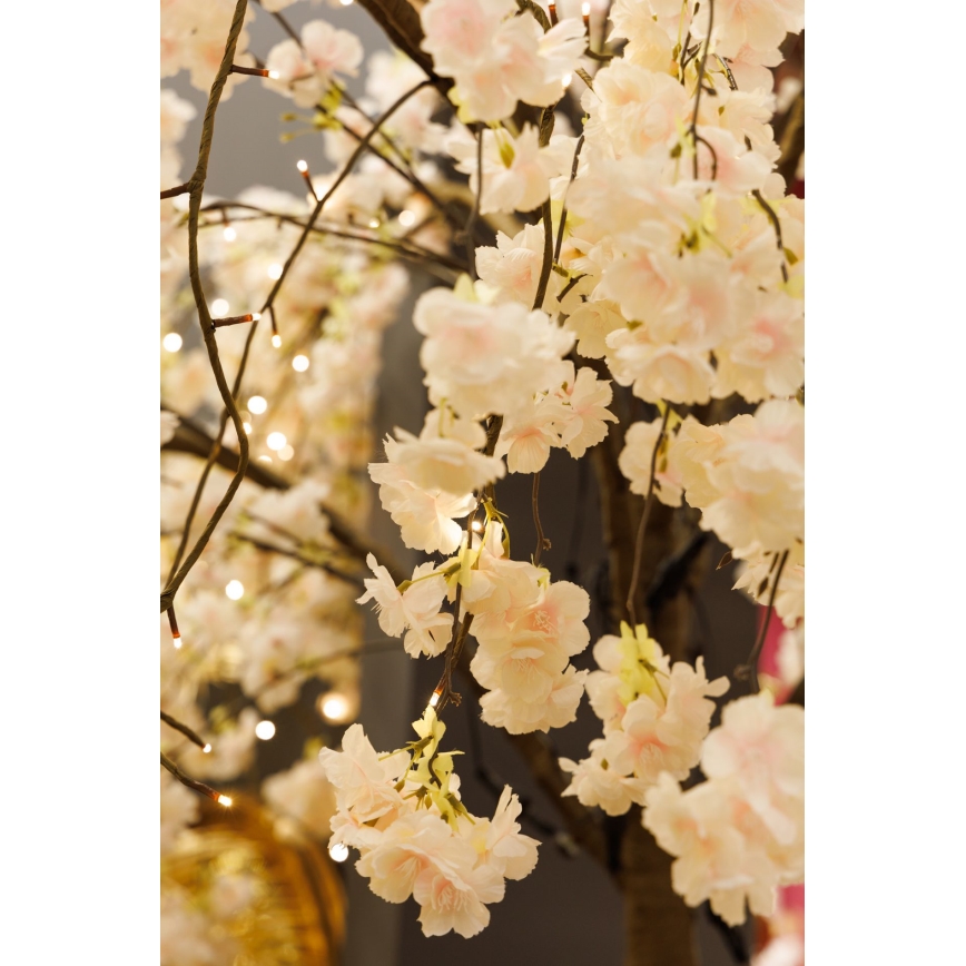 LED Novogodišnja veštačka jelka CHERRY TREE 288xLED/230V 2,5 m trešnja