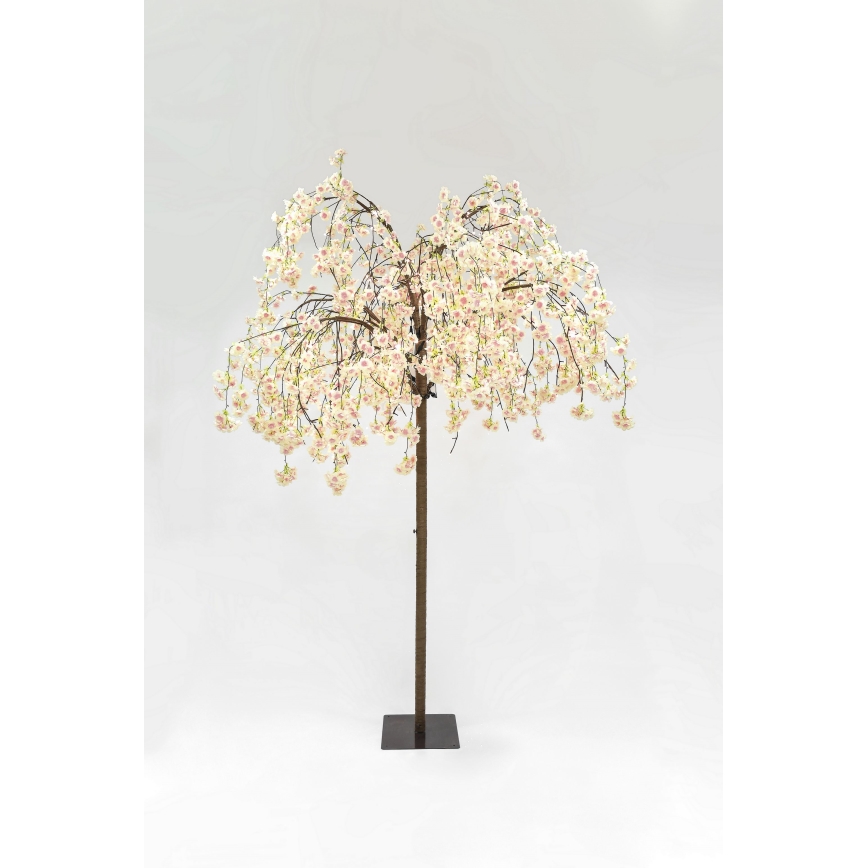 LED Novogodišnja veštačka jelka CHERRY TREE 288xLED/230V 2,5 m trešnja