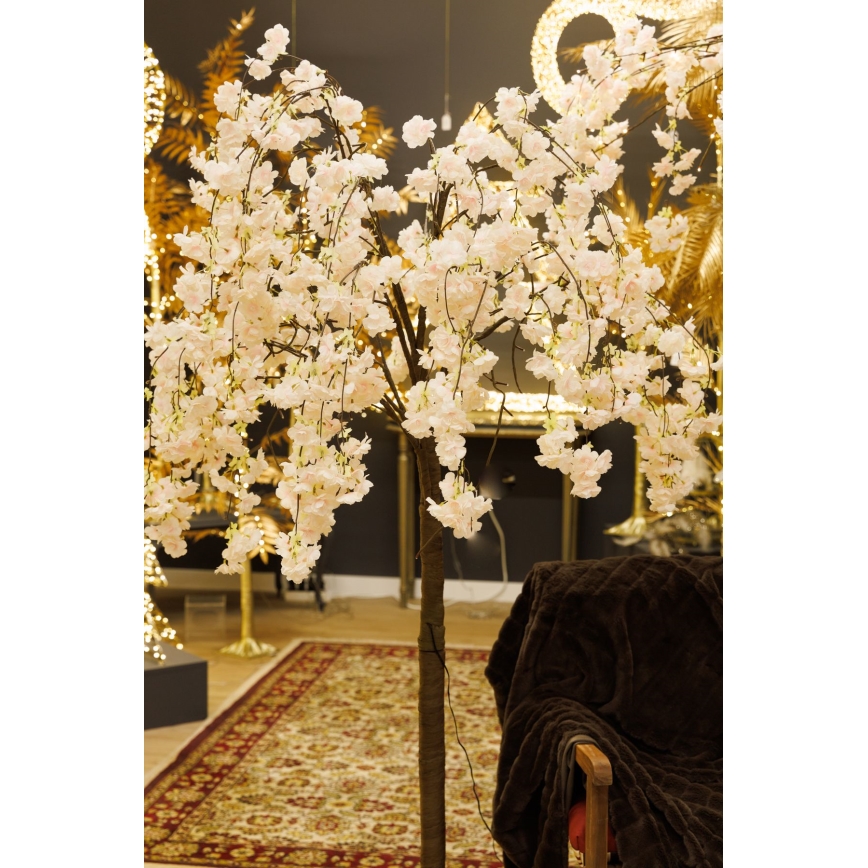 LED Novogodišnja veštačka jelka CHERRY TREE 84xLED/230V 1,7 m trešnja