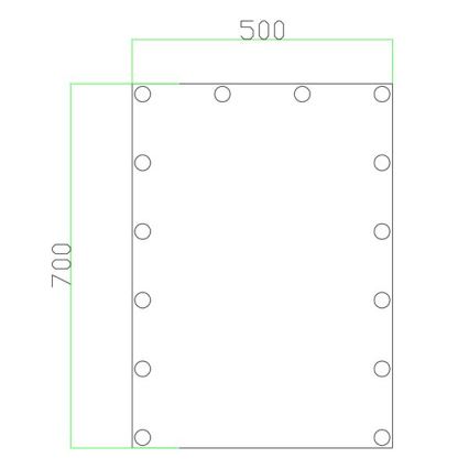 LED Ogledalo sa osvetljenjem 14xLED/1W/230V 3000/4000/6000K 70x50 cm IP44