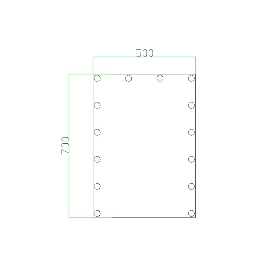 LED Ogledalo sa osvetljenjem 14xLED/1W/230V 3000/4000/6000K 70x50 cm IP44
