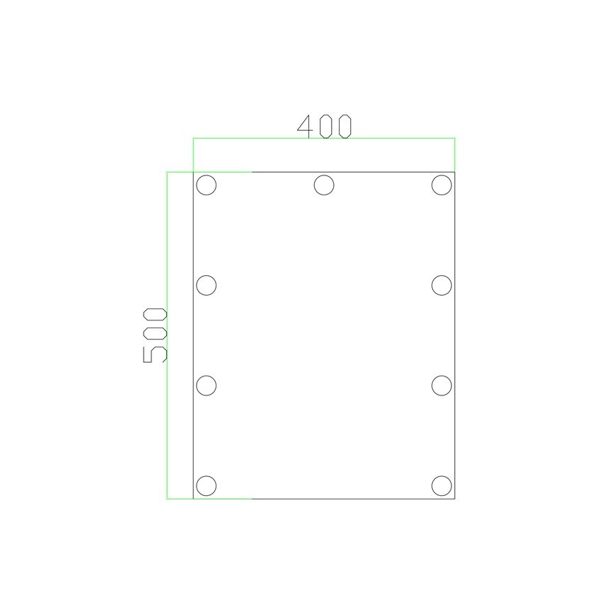 LED Ogledalo sa osvetljenjem 9xLED/1W/230V 3000/4000/6000K 50x40 cm IP44