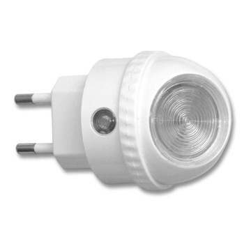 LED orijentaciono svetlo za utičnicu sa senzorom sumraka LED/1W/230V