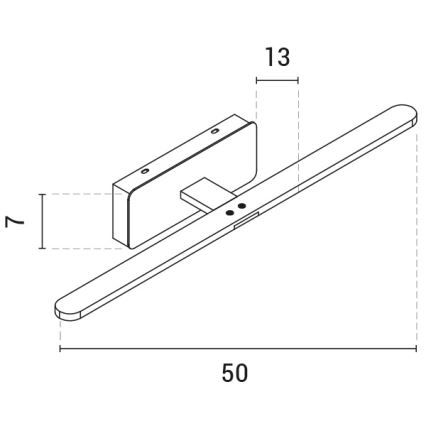 LED Osvetljenje ogledala LED/10W/230V 3000K saten