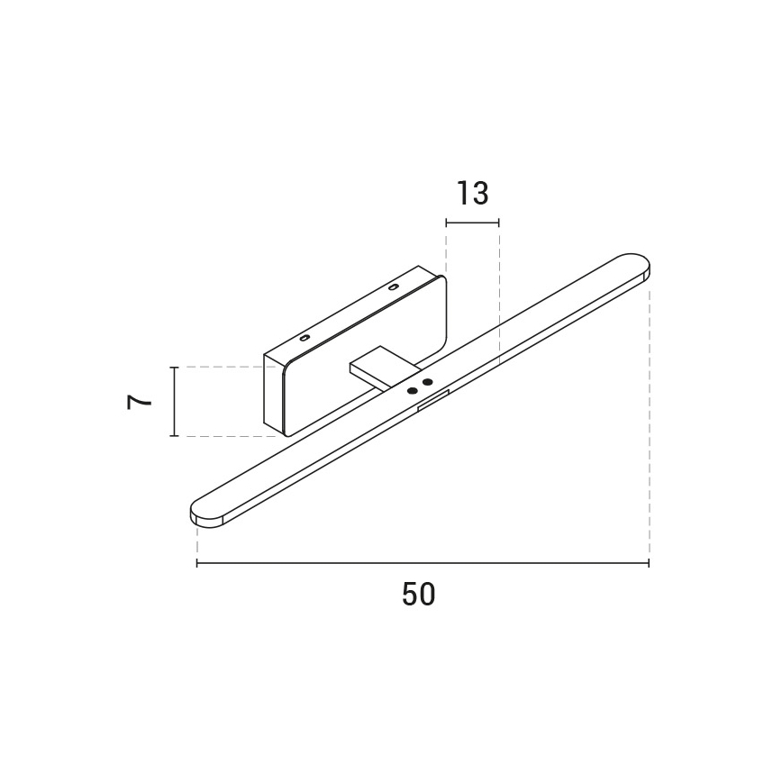 LED Osvetljenje ogledala LED/10W/230V 3000K saten