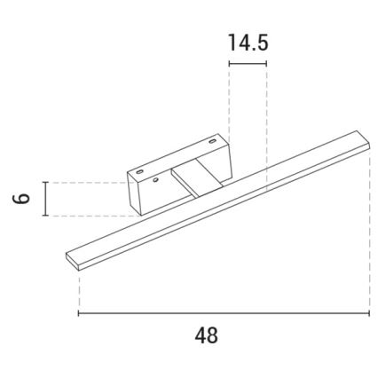 LED Osvetljenje ogledala LED/10W/230V 3000K sjajni krom