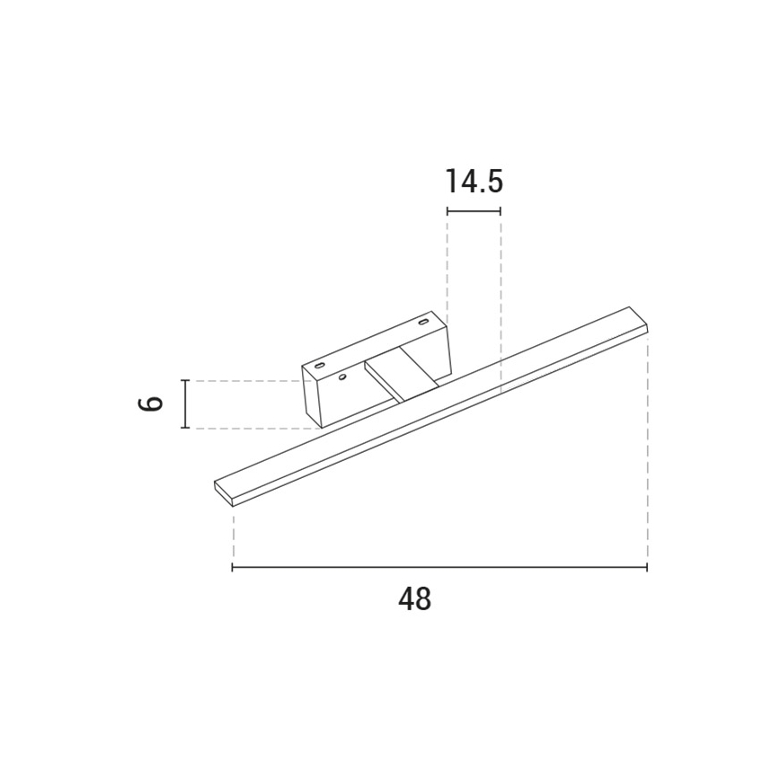LED Osvetljenje ogledala LED/10W/230V 3000K sjajni krom