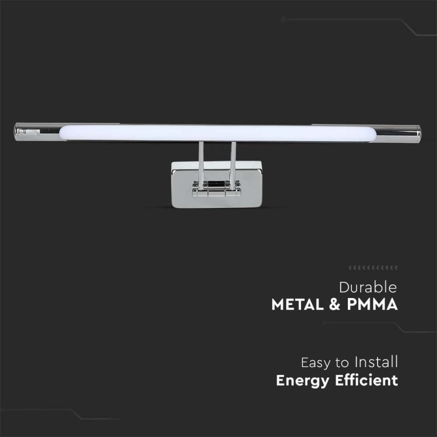LED Osvetljenje ogledala LED/9W/230V 3000K 50cm sjajni krom